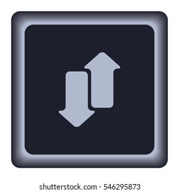 Arrow up down icon, web design element