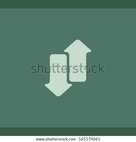 Arrow up down icon, web design element