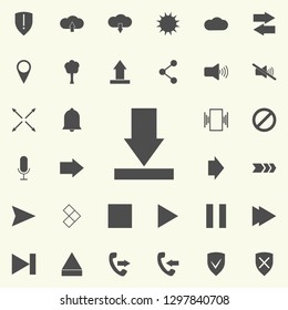 arrow to down icon. web icons universal set for web and mobile