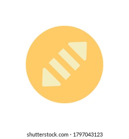 Arrow down, left, up and right icon. Simple color vector elements of pointer icons for ui and ux, website or mobile application