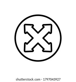 Icono de flecha abajo, izquierda, derecha y arriba. Línea simple, contorno de elementos vectoriales de iconos de puntero para ui y ux, sitio web o aplicación móvil