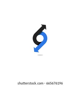 Arrow Up and Down Logo 