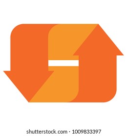 arrow up or down logo for web business