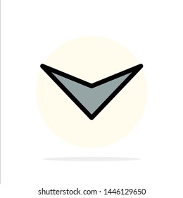 Arrow, Down, Next Abstract Circle Background Flat color Icon