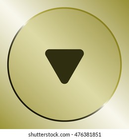 Arrow down stock vector icon illustration design