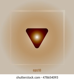 Arrow down stock vector icon illustration design