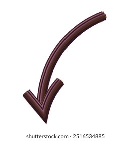 arrow down textured  vector illustration