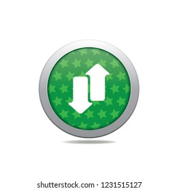 Arrow up down  vector button, web design element