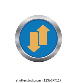 Arrow up down  vector button, web design element