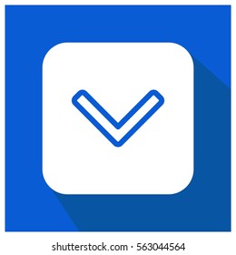 Arrow down vector icon
