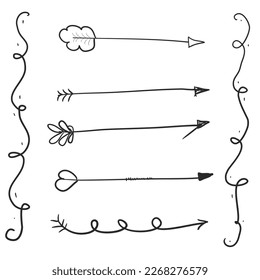 Pfeilzeichnung, Liebe, Pfeil, Zeiger, handgezeichnete Pfeile
