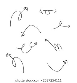Dibujos de flechas en diferentes direcciones y Formas