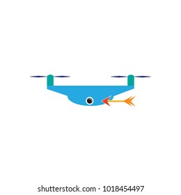 Arrow Drone Logo icon Design