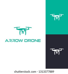 Arrow Drone Logo Template Inspiration