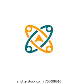 Arrow Drone Logo Vector
