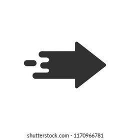 Arrow with drops. monochrome icon