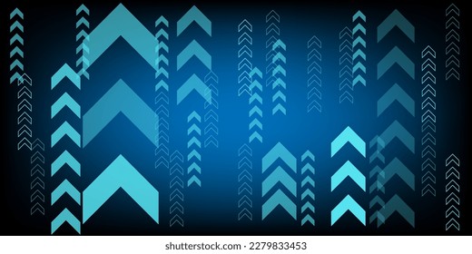 Arrow Electronic furturistic vector for technology and finance concept and education for future