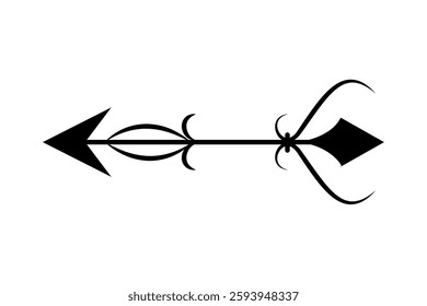 Arrow Elegant with an abstract flowing design