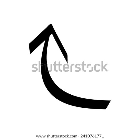 Arrow element of black-white set. This illustration can be employed in various contexts, such as website design, infographic creation, where clarity and simplicity are paramount. Vector illustration.
