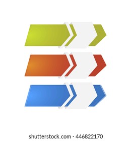 Arrow element for info graphic. 