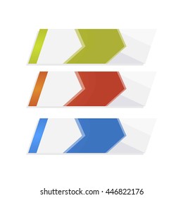 Arrow element for info graphic. 