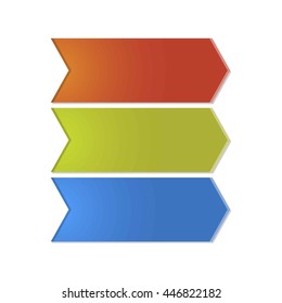 Arrow element for info graphic. 