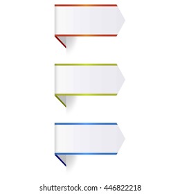 Arrow element for info graphic. 