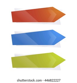 Arrow element for info graphic. 