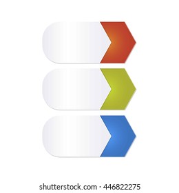 Arrow element for info graphic. 