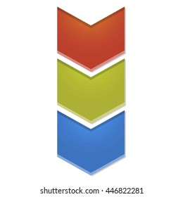 Arrow element for info graphic. 