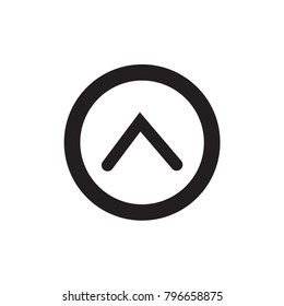 Up arrow with ellipse