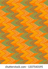 arrow ethnic hand drawn pattern. Editable vector and background.