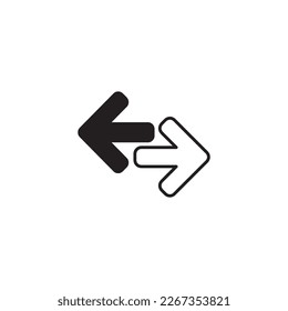 Arrow exchange icon vector illustration