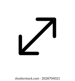 arrow, expand, collapse, zoom out Line icon for business website,apps, and many more