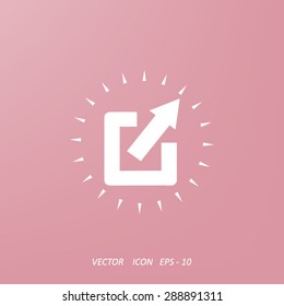 Arrow Expand Full screen Scale icon, vector illustration for web