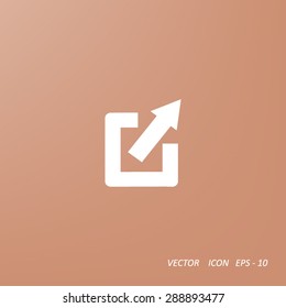 Arrow Expand Full screen Scale icon, vector illustration for web