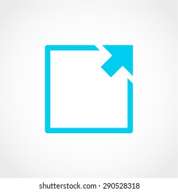 Arrow Expand Full screen Scale Icon Isolated on White Background