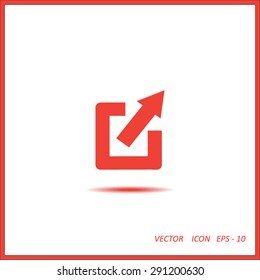 Arrow Expand Full screen Scale icon, vector illustration for web
