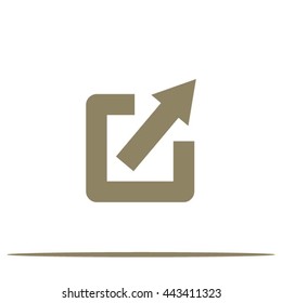 Arrow Expand Full screen Scale icon, vector illustration for web