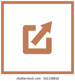 Arrow Expand Full screen Scale icon, vector illustration for web