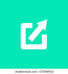 Arrow Expand Full screen Scale icon, vector illustration for web