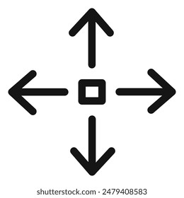 Arrow Expand Icon Perfect for Growth and Enlargement Concepts