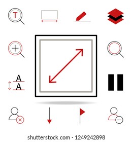 arrow expand icon. text editor icons universal set for web and mobile