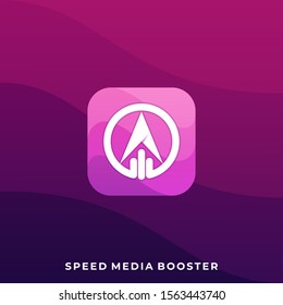 Arrow Fast Illustration Vector Template, Suitable for Creative Industry, Multimedia, entertainment, Educations, Shop, and any related business