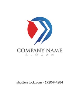 Arrow Faster logo vector illustration icon Logo Template design