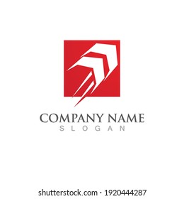 Arrow Faster logo vector illustration icon Logo Template design