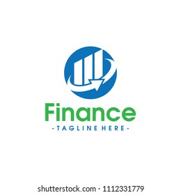 arrow up finance logo VECTOR