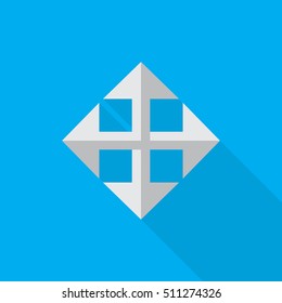 arrow flat icon illustration isolated vector sign symbol