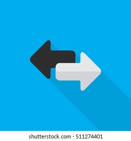 arrow flat icon illustration isolated vector sign symbol