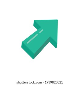 Arrow, Flat Icon Isolated On White Background